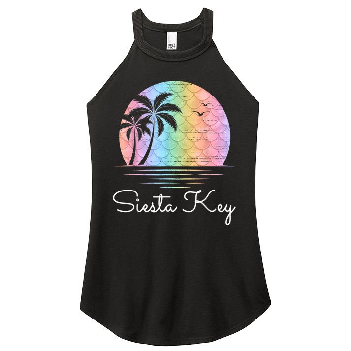 Siesta Key Florida Vacation Beach Island Family Group Women's Perfect Tri Rocker Tank
