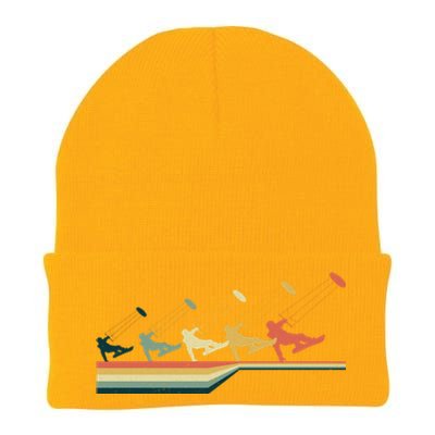 Snow Kiting Funny Gift Vintage Retro Meaningful Gift Knit Cap Winter Beanie