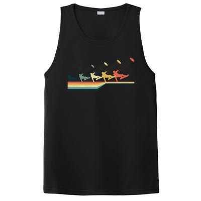 Snow Kiting Funny Gift Vintage Retro Meaningful Gift PosiCharge Competitor Tank