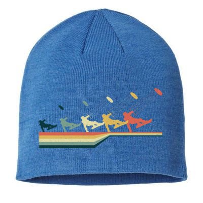 Snow Kiting Funny Gift Vintage Retro Meaningful Gift Sustainable Beanie