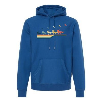 Snow Kiting Funny Gift Vintage Retro Meaningful Gift Premium Hoodie