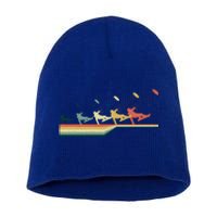 Snow Kiting Funny Gift Vintage Retro Meaningful Gift Short Acrylic Beanie