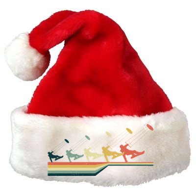 Snow Kiting Funny Gift Vintage Retro Meaningful Gift Premium Christmas Santa Hat