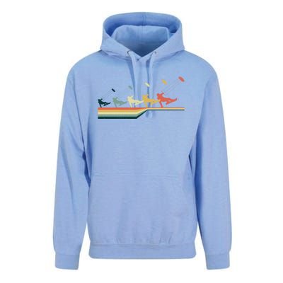 Snow Kiting Funny Gift Vintage Retro Meaningful Gift Unisex Surf Hoodie