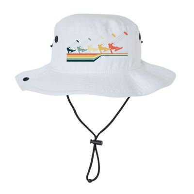 Snow Kiting Funny Gift Vintage Retro Meaningful Gift Legacy Cool Fit Booney Bucket Hat