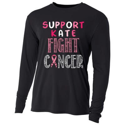 Support Kate Fight Cancer Awareness Supporter Cooling Performance Long Sleeve Crew