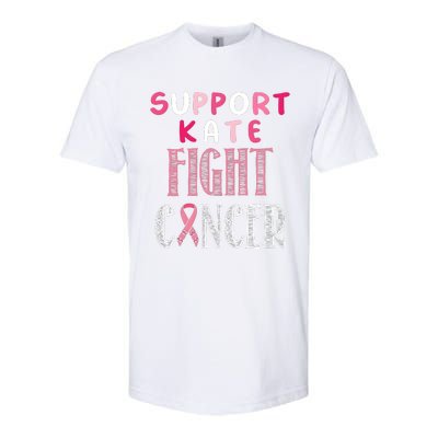 Support Kate Fight Cancer Awareness Supporter Softstyle® CVC T-Shirt