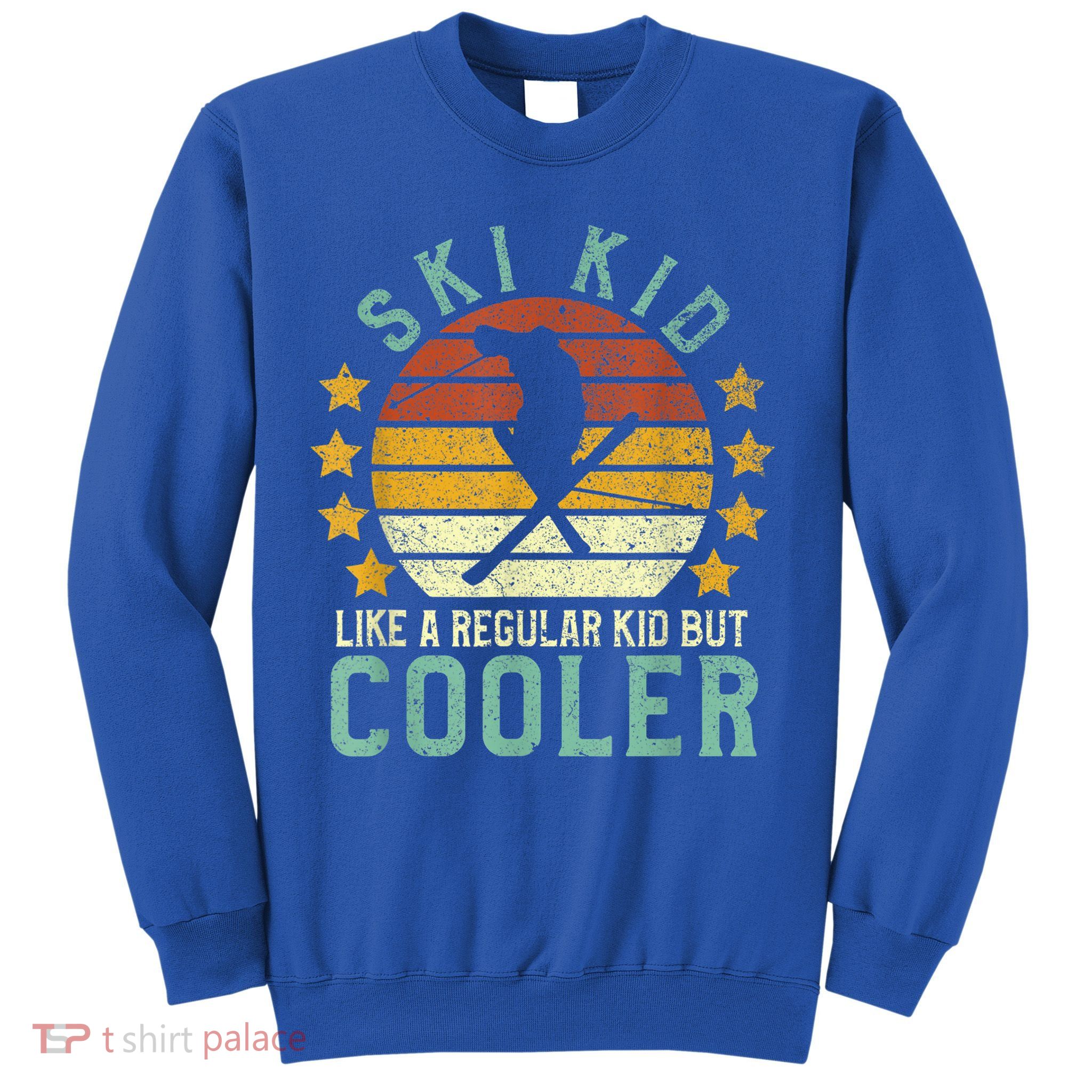 Ski Kids | Funny Young Vintage Skier Skiing Lover Gift Sweatshirt