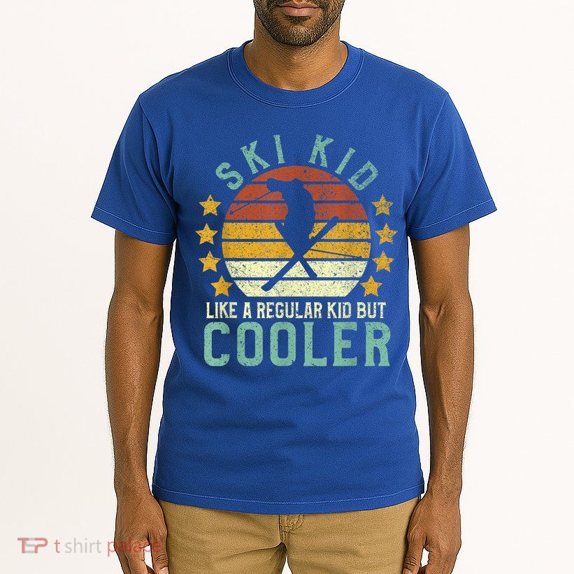 Ski Kids | Funny Young Vintage Skier Skiing Lover Gift Tall T-Shirt