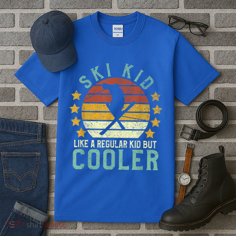Ski Kids | Funny Young Vintage Skier Skiing Lover Gift Tall T-Shirt