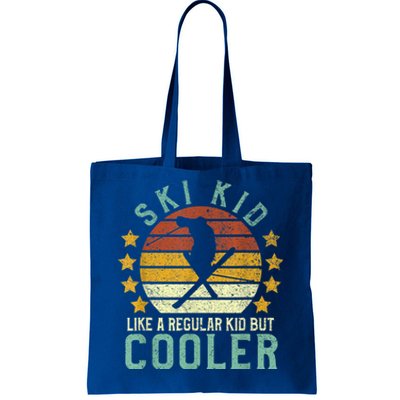 Ski Kids | Funny Young Vintage Skier Skiing Lover Gift Tote Bag