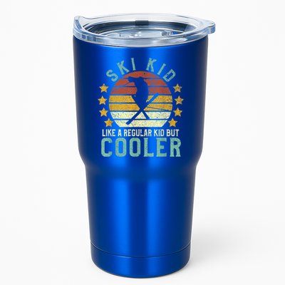 Ski Kids | Funny Young Vintage Skier Skiing Lover Gift Tumbler