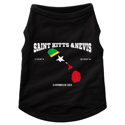 St Kitts Flag And Map St Kitts And Nevis Coordinates Doggie Tank
