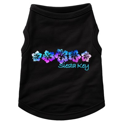 Siesta Key Florida Tropical Flower Great Giftgiftvacation Beach Gift Doggie Tank
