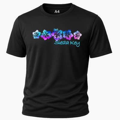 Siesta Key Florida Tropical Flower Great Giftgiftvacation Beach Gift Performance Shirt