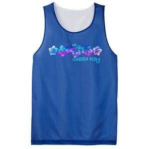 Siesta Key Florida Tropical Flower Great Giftgiftvacation Beach Gift Mesh Reversible Basketball Jersey Tank