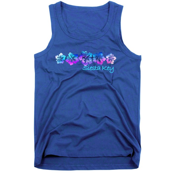 Siesta Key Florida Tropical Flower Great Giftgiftvacation Beach Gift Tank Top