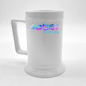 Siesta Key Florida Tropical Flower Great Giftgiftvacation Beach Gift Beer Stein