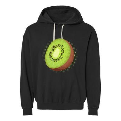 Summer Kiwi Fruit Garment-Dyed Fleece Hoodie