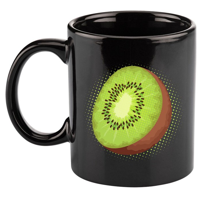 Summer Kiwi Fruit 11oz C Handle Ceramic Mug