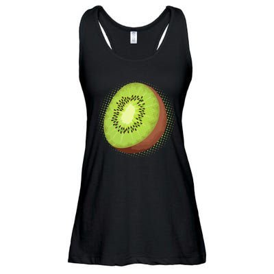 Summer Kiwi Fruit Ladies Essential Flowy Tank