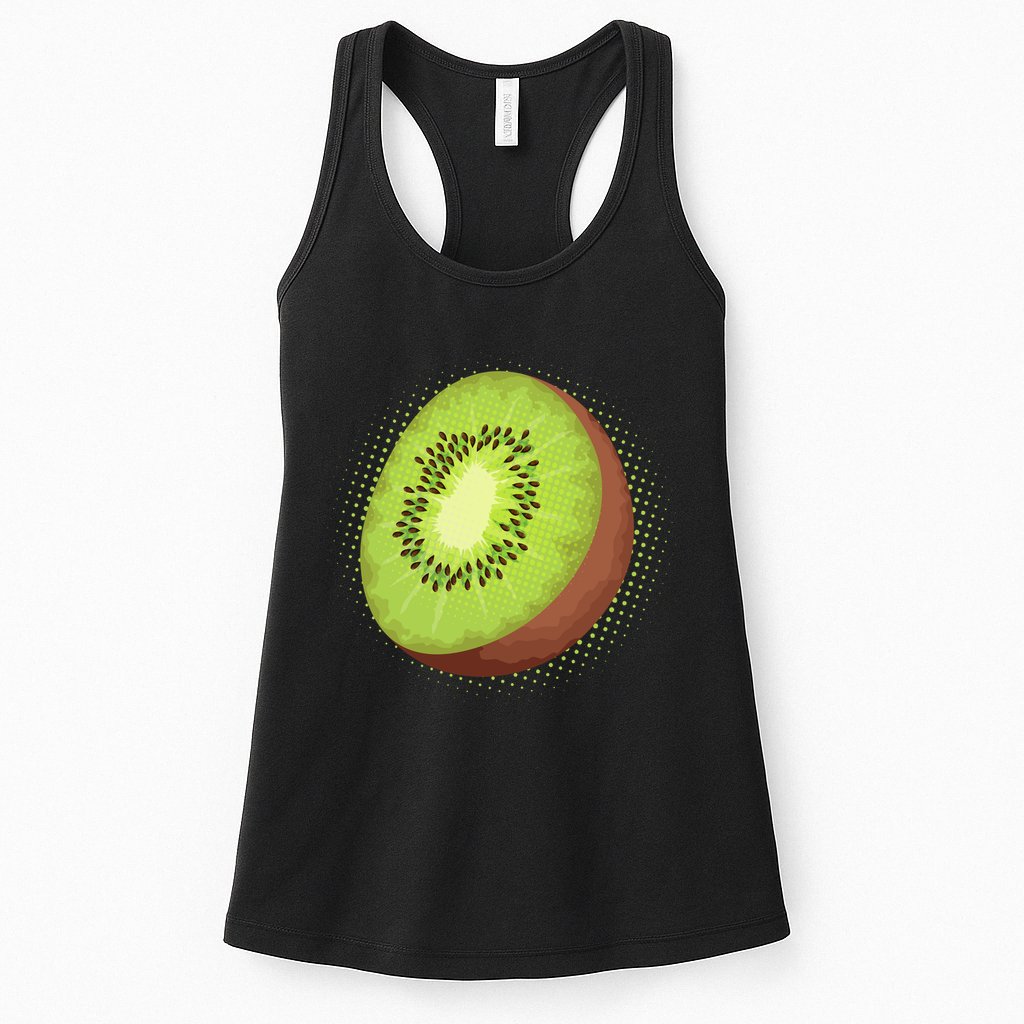 Summer Kiwi Fruit Womens Tank Top