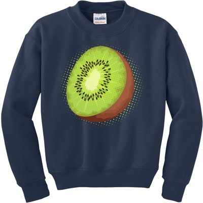 Summer Kiwi Fruit Kids Sweatshirt