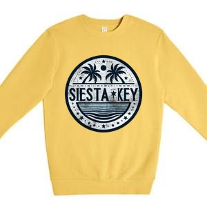 Siesta Key Florida Siesta Beach Fl Beaches Great Gift Premium Crewneck Sweatshirt