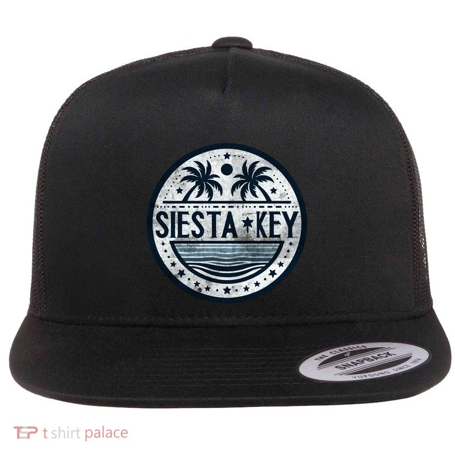 Siesta Key Florida Siesta Beach Fl Beaches Great Gift Flatbill Hat