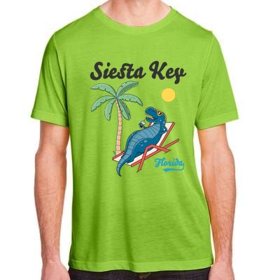 Siesta Key Gift Florida Beach Dinosaur Family Vacation Cute Gift Adult ChromaSoft Performance T-Shirt