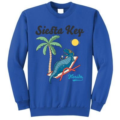 Siesta Key Gift Florida Beach Dinosaur Family Vacation Cute Gift Sweatshirt