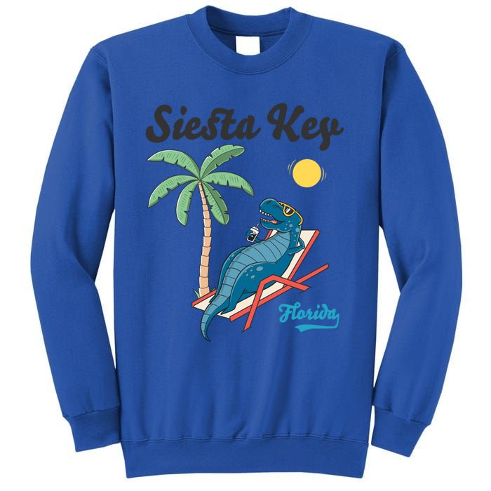 Siesta Key Gift Florida Beach Dinosaur Family Vacation Cute Gift Sweatshirt