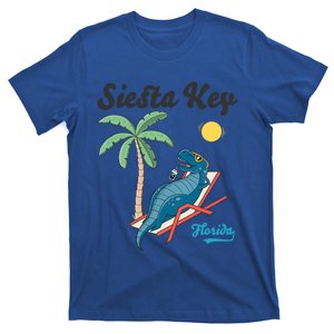 Siesta Key Gift Florida Beach Dinosaur Family Vacation Cute Gift T-Shirt