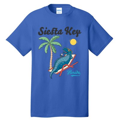 Siesta Key Gift Florida Beach Dinosaur Family Vacation Cute Gift Tall T-Shirt