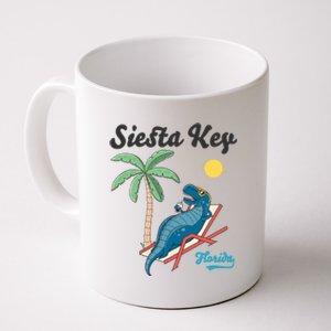 Siesta Key Gift Florida Beach Dinosaur Family Vacation Funny Gift Coffee Mug