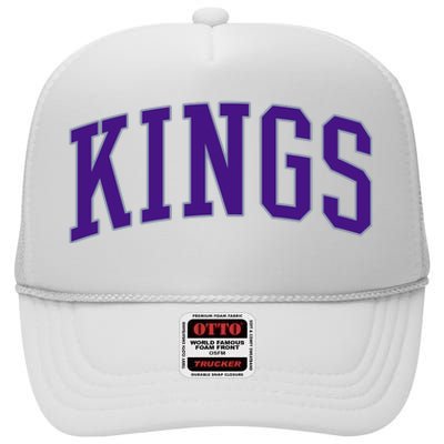 Sacramento Kings Gift High Crown Mesh Back Trucker Hat