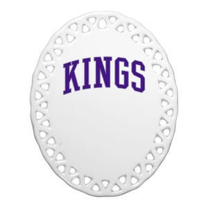 Sacramento Kings Gift Ceramic Oval Ornament