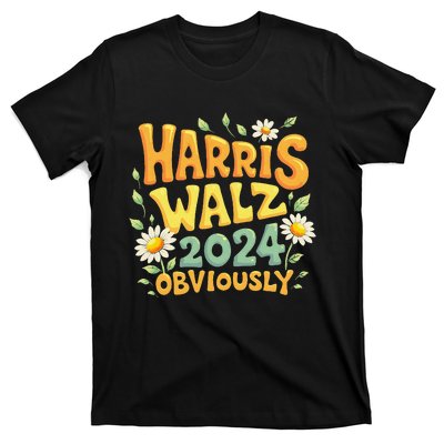 Support Kamala Harris Walz 2024 Obviously Kamala Harris 2024 T-Shirt