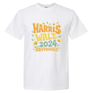 Support Kamala Harris Walz 2024 Obviously Kamala Harris 2024 Garment-Dyed Heavyweight T-Shirt