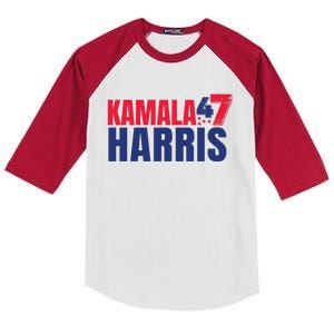 Senator Kamala Harris In 2020 | Distressed Kids Colorblock Raglan Jersey