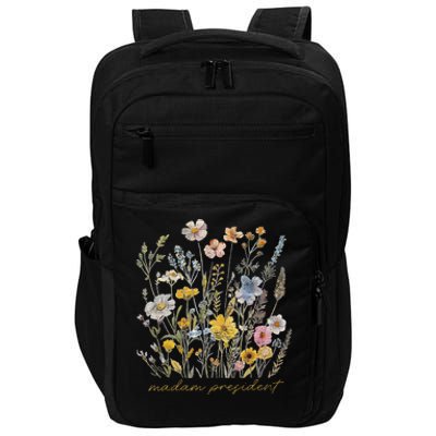 Subtle Kamala Harris Madam President Flower Feminist Feminis Impact Tech Backpack