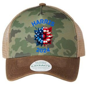 Sunflower Kamala Harris 2024 Legacy Tie Dye Trucker Hat