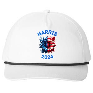 Sunflower Kamala Harris 2024 Snapback Five-Panel Rope Hat