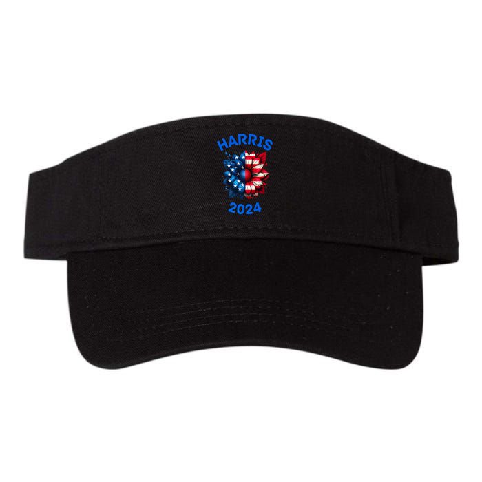 Sunflower Kamala Harris 2024 Valucap Bio-Washed Visor