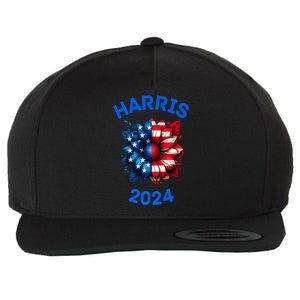 Sunflower Kamala Harris 2024 Wool Snapback Cap