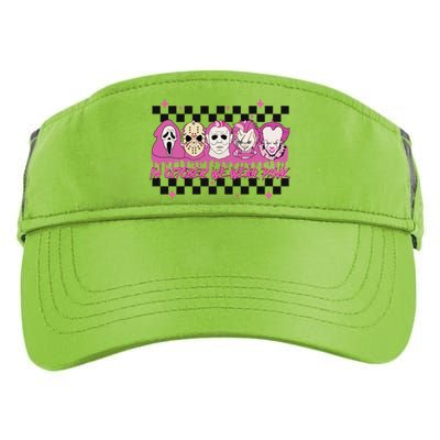 Serial Killer Horror Movies Breast Cancer Wear Pink In October Adult Drive Performance Visor