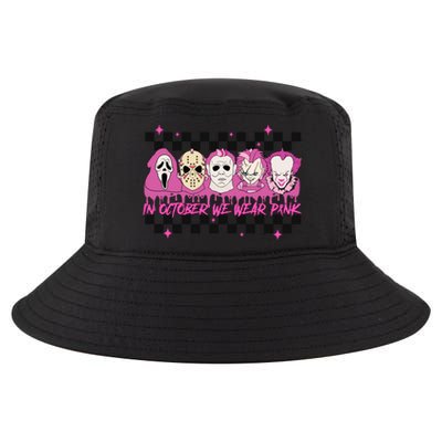 Serial Killer Horror Movies Breast Cancer Wear Pink In October Cool Comfort Performance Bucket Hat