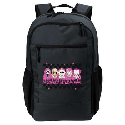 Serial Killer Horror Movies Breast Cancer Wear Pink In October Daily Commute Backpack