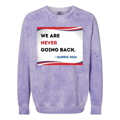 Support Kamala Harris 2024 Pro Women Rights Colorblast Crewneck Sweatshirt