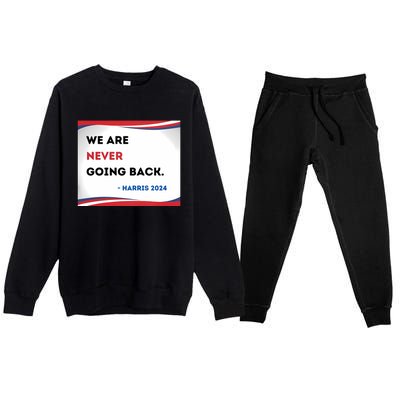 Support Kamala Harris 2024 Pro Women Rights Premium Crewneck Sweatsuit Set